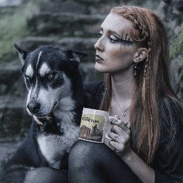 Halloween Stamp Collection "Creepy Cemetery" Två-Tonad Mugg