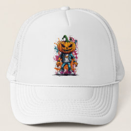 Halloween stänk färg pumpkin keps