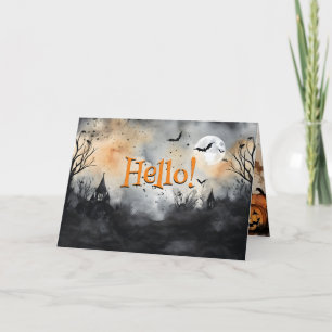 Halloween - stanna Säker Tack Kort