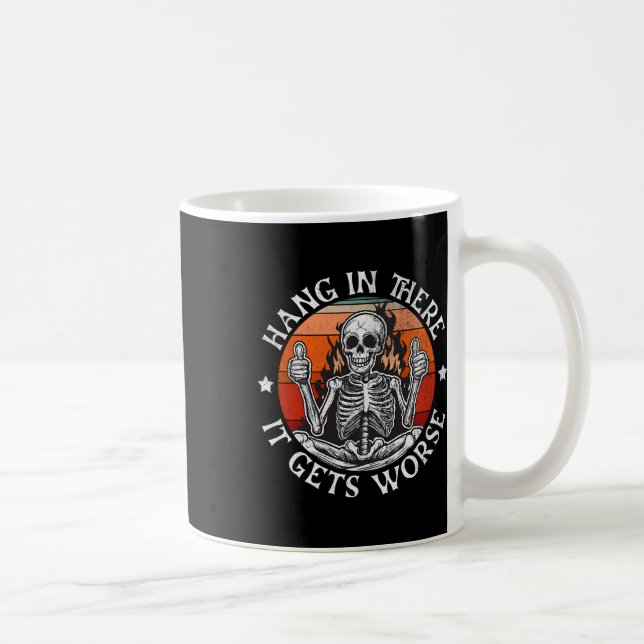 Halloween stannar där inne och det blir värre roli kaffemugg (Höger)