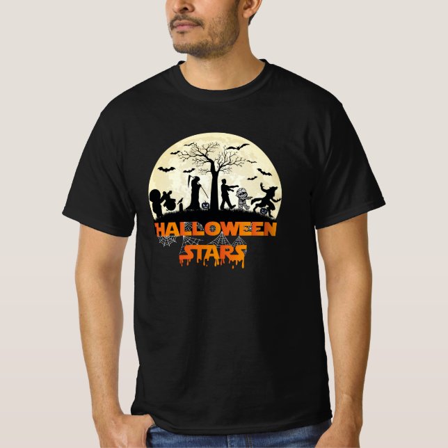 Halloween Stars 1 - Utomjordingar Celebrate T Shirt (Framsida)