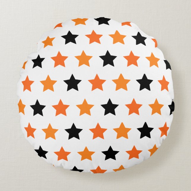 Halloween Stars Round Pillow Rund Kudde (Framsidan)