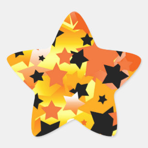 Halloween Stars Stjärnformat Klistermärke