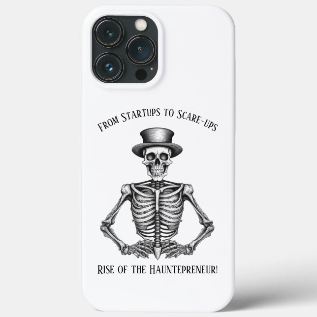 Halloween Startup Humor Hauntepreneur Skeleton (Baksida)