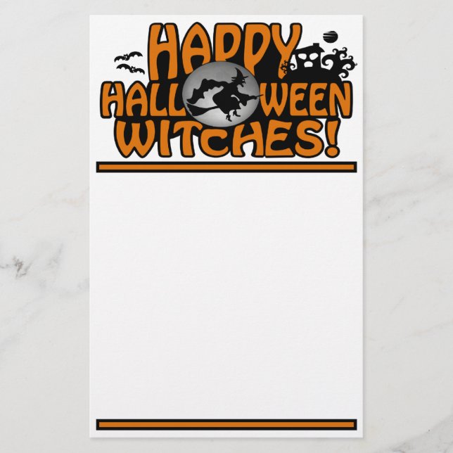 Halloween stationär, anpassade brevpapper (Framsida)