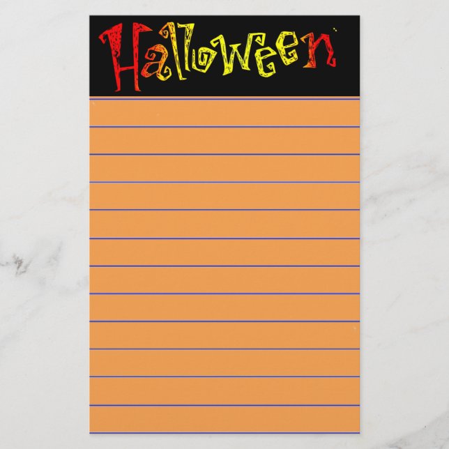 Halloween Stationery Brevpapper (Framsida)