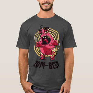 Halloween Steak Kött Älskare Beef Zombie Monster T Shirt