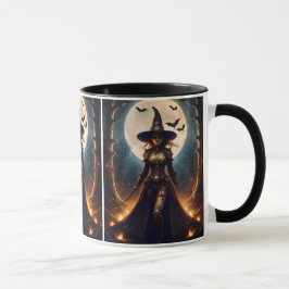 Halloween Steampunk Forest Witch Mugg