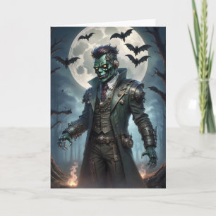 Halloween Steampunk Frankensteins monster Kort