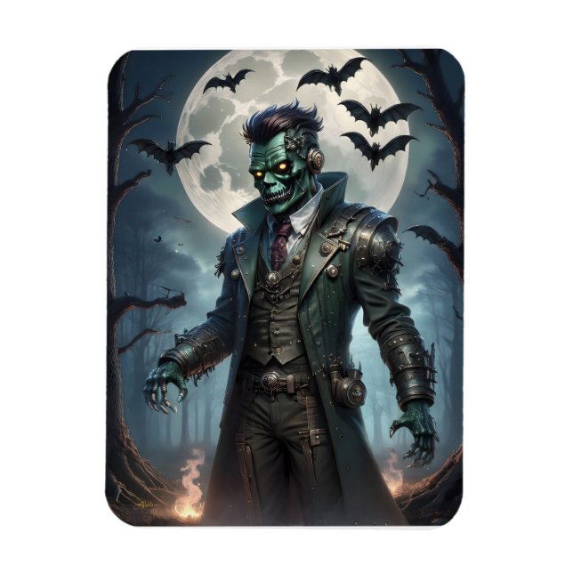 Halloween Steampunk Frankensteins monster Magnet (Vertikal)