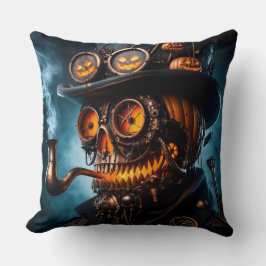 Halloween Steampunk Gotisk Jack-O-Lyktlampa Kudde