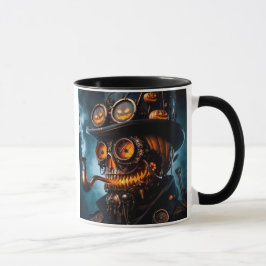 Halloween Steampunk Gotisk Jack-O-Lyktlampa Mugg