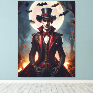Halloween Steampunk Gotisk Zombie Vampire Canvastryck