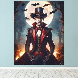 Halloween Steampunk Gotisk Zombie Vampire Canvastryck