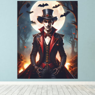Halloween Steampunk Gotisk Zombie Vampire Canvastryck