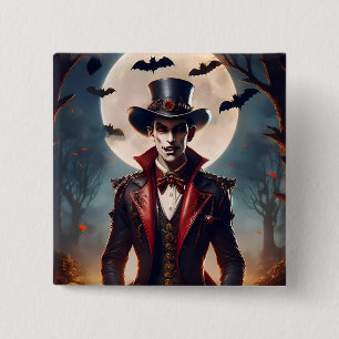 Halloween Steampunk Gotisk Zombie Vampire Knapp