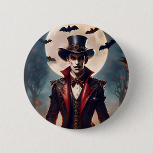 Halloween Steampunk Gotisk Zombie Vampire Knapp