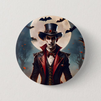 Halloween Steampunk Gotisk Zombie Vampire Knapp