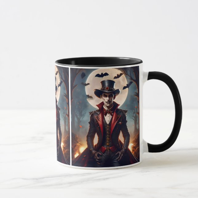 Halloween Steampunk Gotisk Zombie Vampire Mugg (Höger)