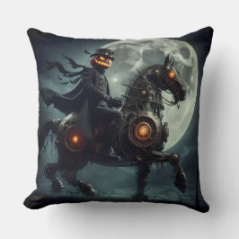 Halloween Steampunk Huvudlös Ryttare Kudde