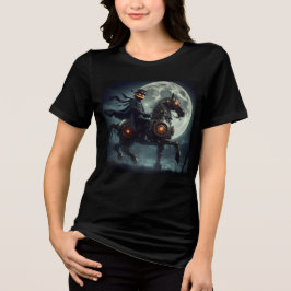 Halloween Steampunk Huvudlös Ryttare T Shirt