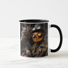 Halloween Steampunk Jack-O-Lantern Horseman Mugg