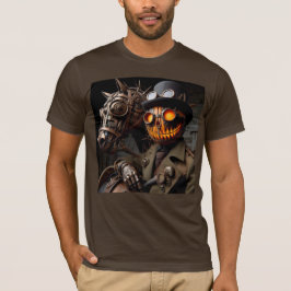 Halloween Steampunk Jack-O-Lantern Horseman T Shirt