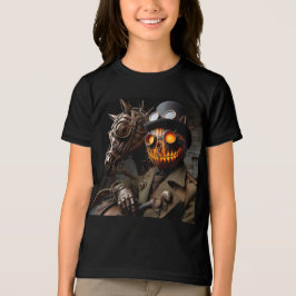 Halloween Steampunk Jack-O-Lantern Horseman T Shirt