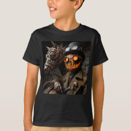 Halloween Steampunk Jack-O-Lantern Horseman T Shirt