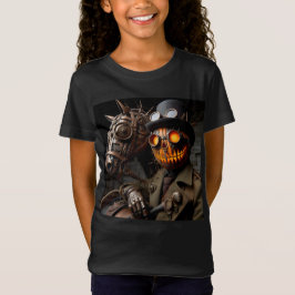 Halloween Steampunk Jack-O-Lantern Horseman T Shirt