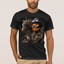 Halloween Steampunk Jack-O-Lantern Horseman T Shirt