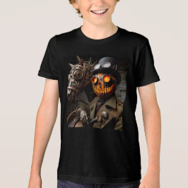 Halloween Steampunk Jack-O-Lantern Horseman T Shirt
