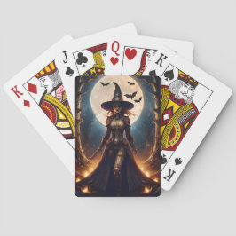 Halloween Steampunk Skogshäxa Casinokort