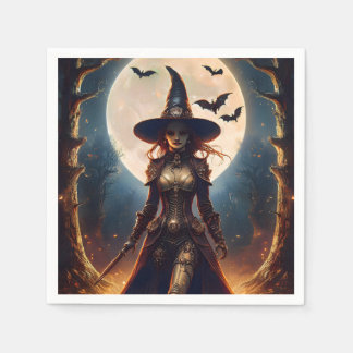 Halloween Steampunk Skogshäxa Pappersservett