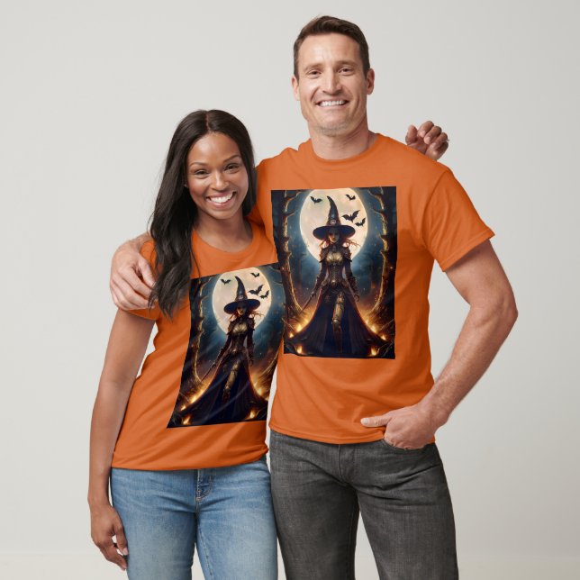 Halloween Steampunk Skogshäxa T Shirt (Unisex)