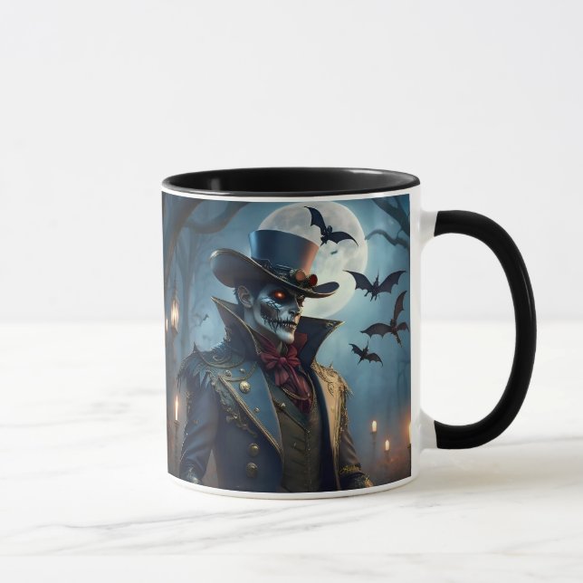 Halloween Steampunk Southern gentleman Zombie Mugg (Höger)