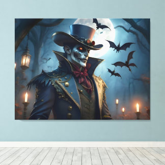 Halloween Steampunk Southern Gothic Zombie Canvastryck