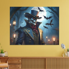 Halloween Steampunk Southern Gothic Zombie Canvastryck