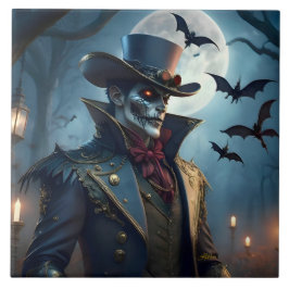 Halloween Steampunk Southern Gothic Zombie Kakelplatta
