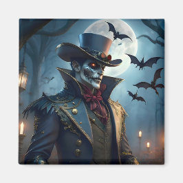 Halloween Steampunk Southern Gothic Zombie Magnet