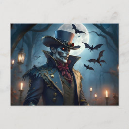 Halloween Steampunk Southern Gothic Zombie Vykort
