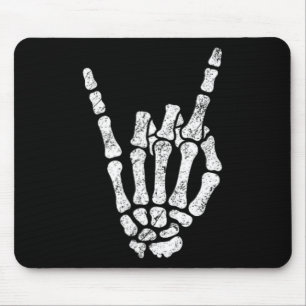 Halloween Sten Hand Sign Skeleton Rock N Roll Symb Musmatta