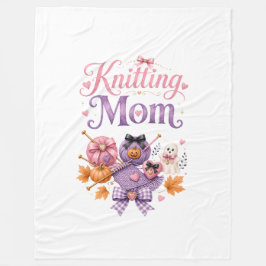 Halloween Stickande Mamma - Flanellfilt Fleecefilt