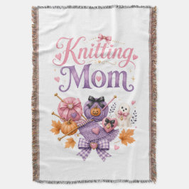 Halloween Stickande Mamma - Kastfilt Filt