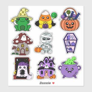 Halloween Sticker Pack för barn - Spooky Cute Klistermärken