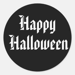 Halloween Sticker Runt Klistermärke