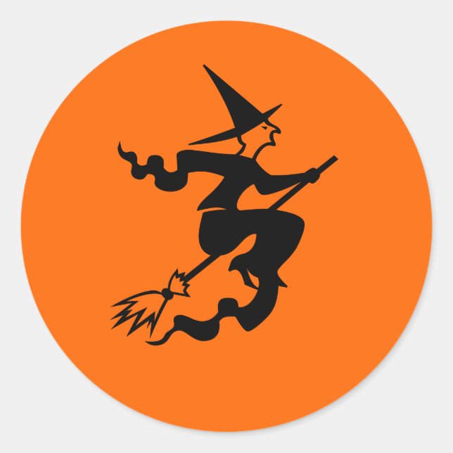 Halloween Sticker Runt Klistermärke (Framsida)