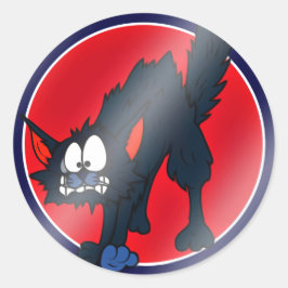 Halloween Sticker Runt Klistermärke