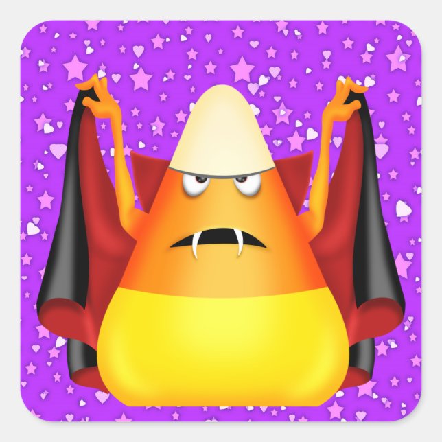 Halloween Sticker - SRF Fyrkantigt Klistermärke (Framsida)