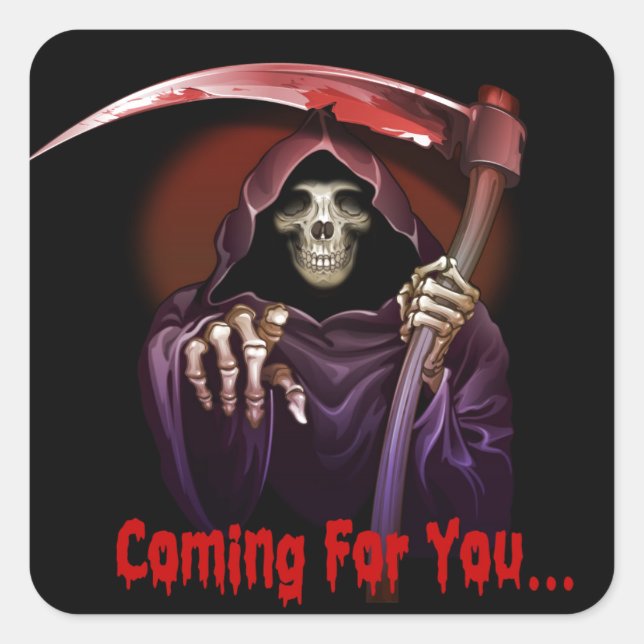 Halloween Stickers Fyrkantigt Klistermärke (Framsida)